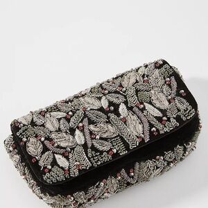Anthropologie embellished purse (Fall foliage beaded clutch)